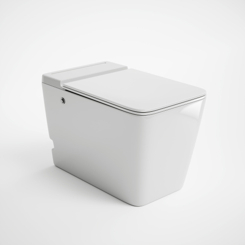 Унитаз приставной Grossman impuls GR-PR-5501 белый глянцевый с сиденьем микролифт безободковый каскадный смыв - фото 2